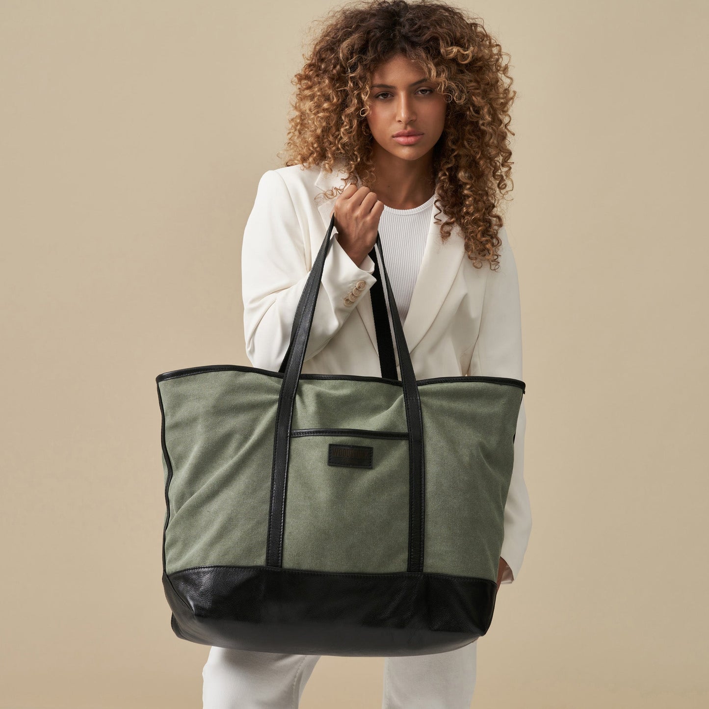 Bushveld Canvas & Leather Two-Tone Weekender Bag