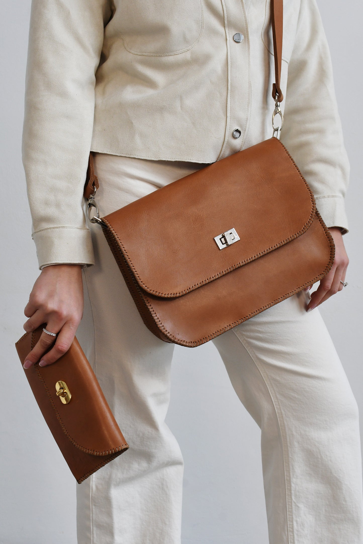 Leather Clutch Bag