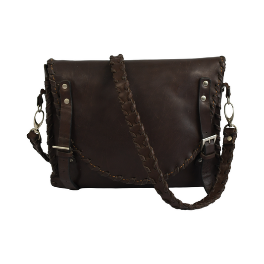 Brown Leather Crossbody Bag