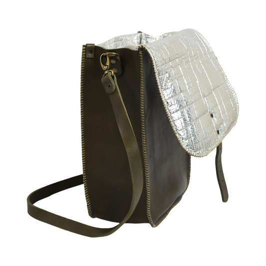 Leather Drinks Cooler Bag