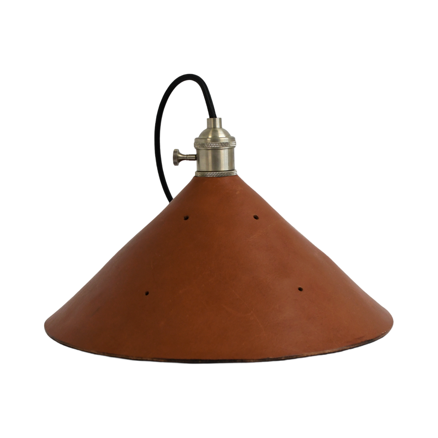 Brown Leather Light Pendant