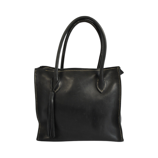 Black Tote Leather Bag
