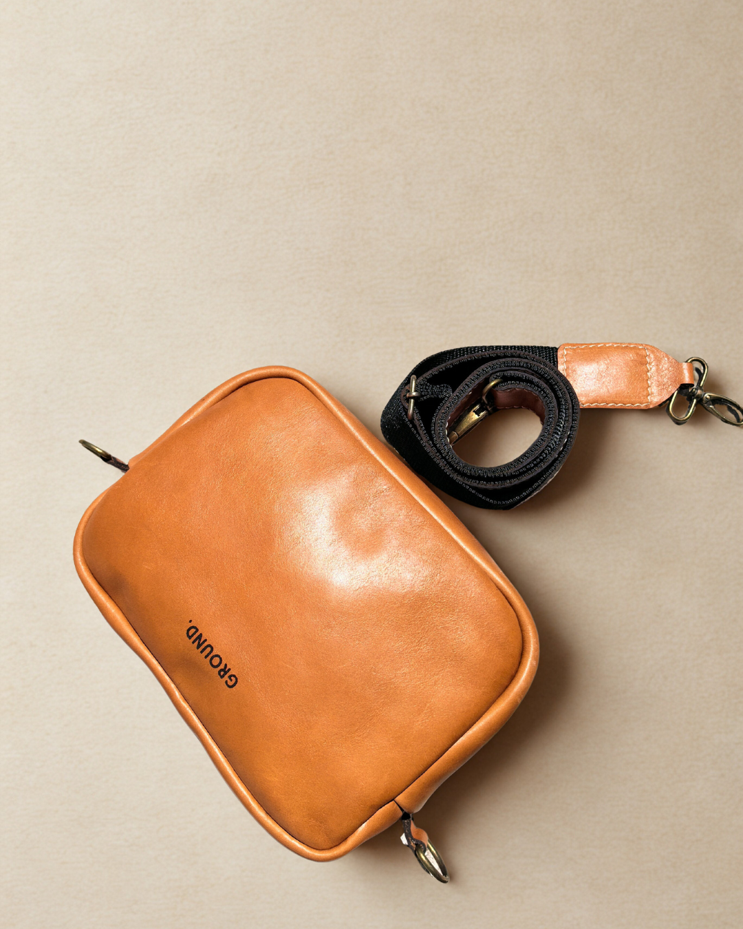 Leather Camera Crossbody Bag