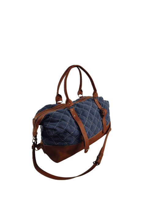 Leather & Capri Canvas Duffel