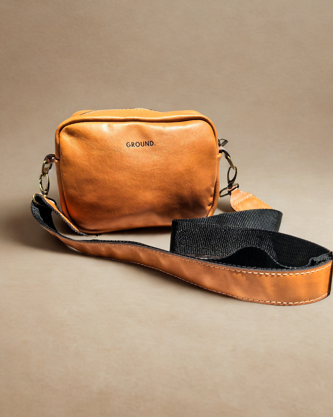 Leather Camera Crossbody Bag